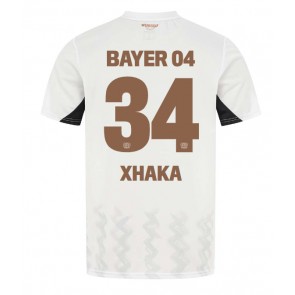 Bayer Leverkusen Granit Xhaka #34 Gostujuci Dres 2024-25 Kratak Rukavima